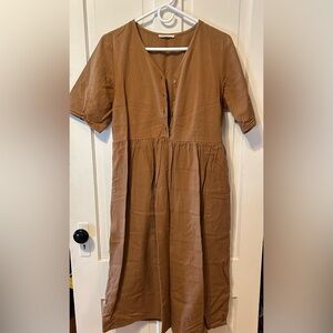 Little cottonwood burnt orange midi